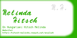 melinda hitsch business card